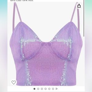 Giovacker Women's Reflective Crop Tops